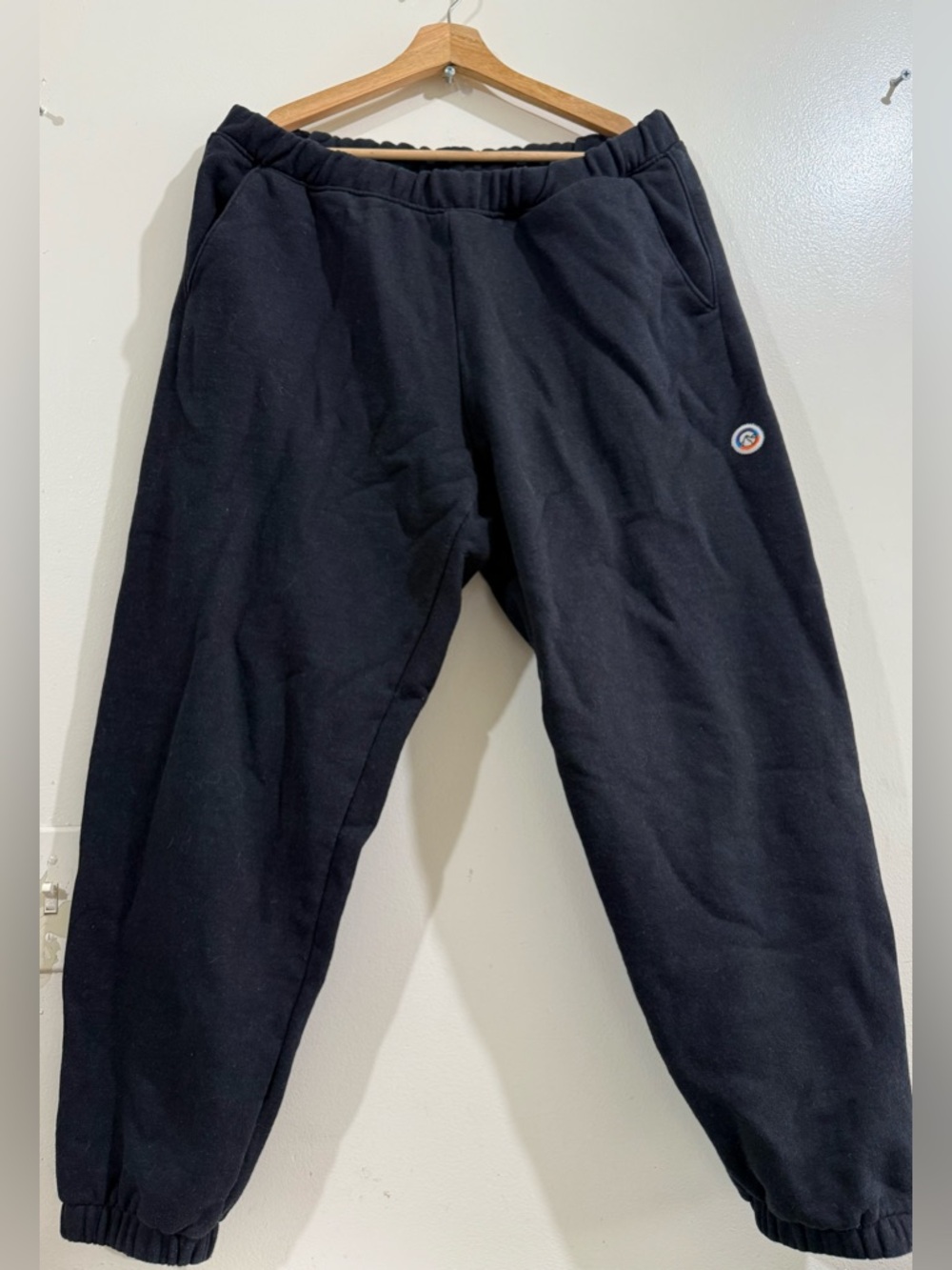 Patagonia Black Men's Fleece Joggers with Small Logo Patch